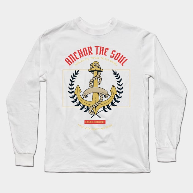 C4 Anchor Long Sleeve T-Shirt by Hudkins